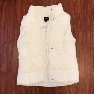 GAP | White Puffer Vest